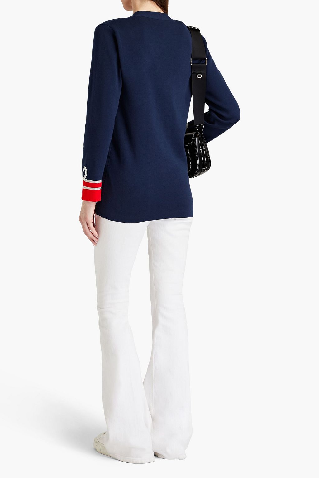 BOUTIQUE MOSCHINO Embroidered cotton cardigan