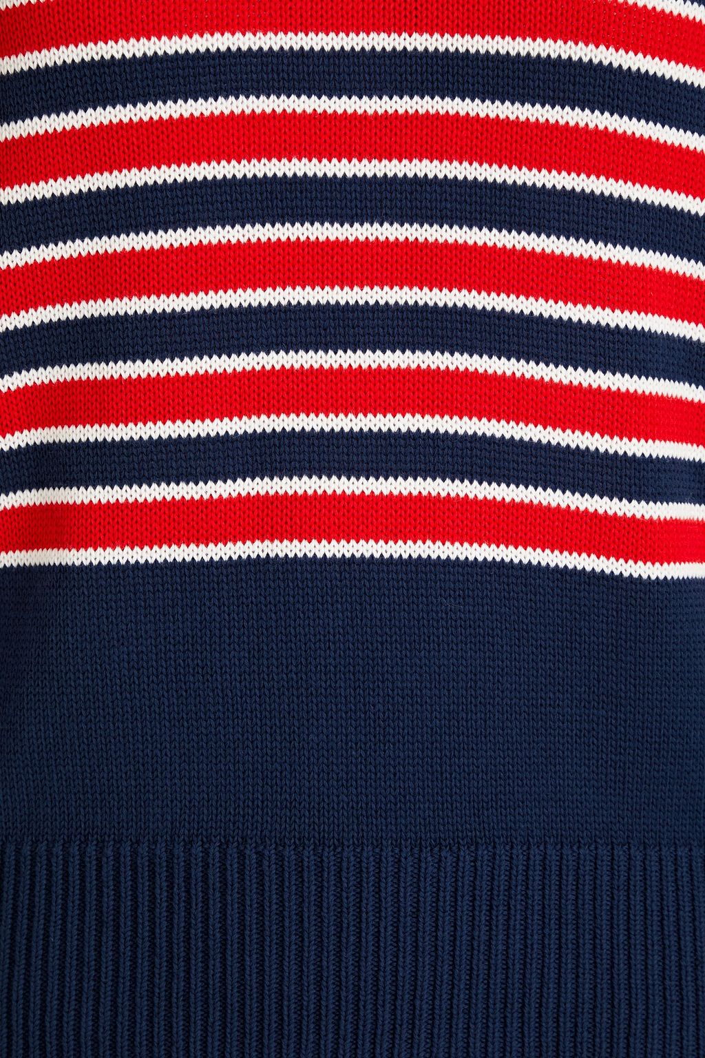 BOUTIQUE MOSCHINO Button-embellished striped cotton sweater