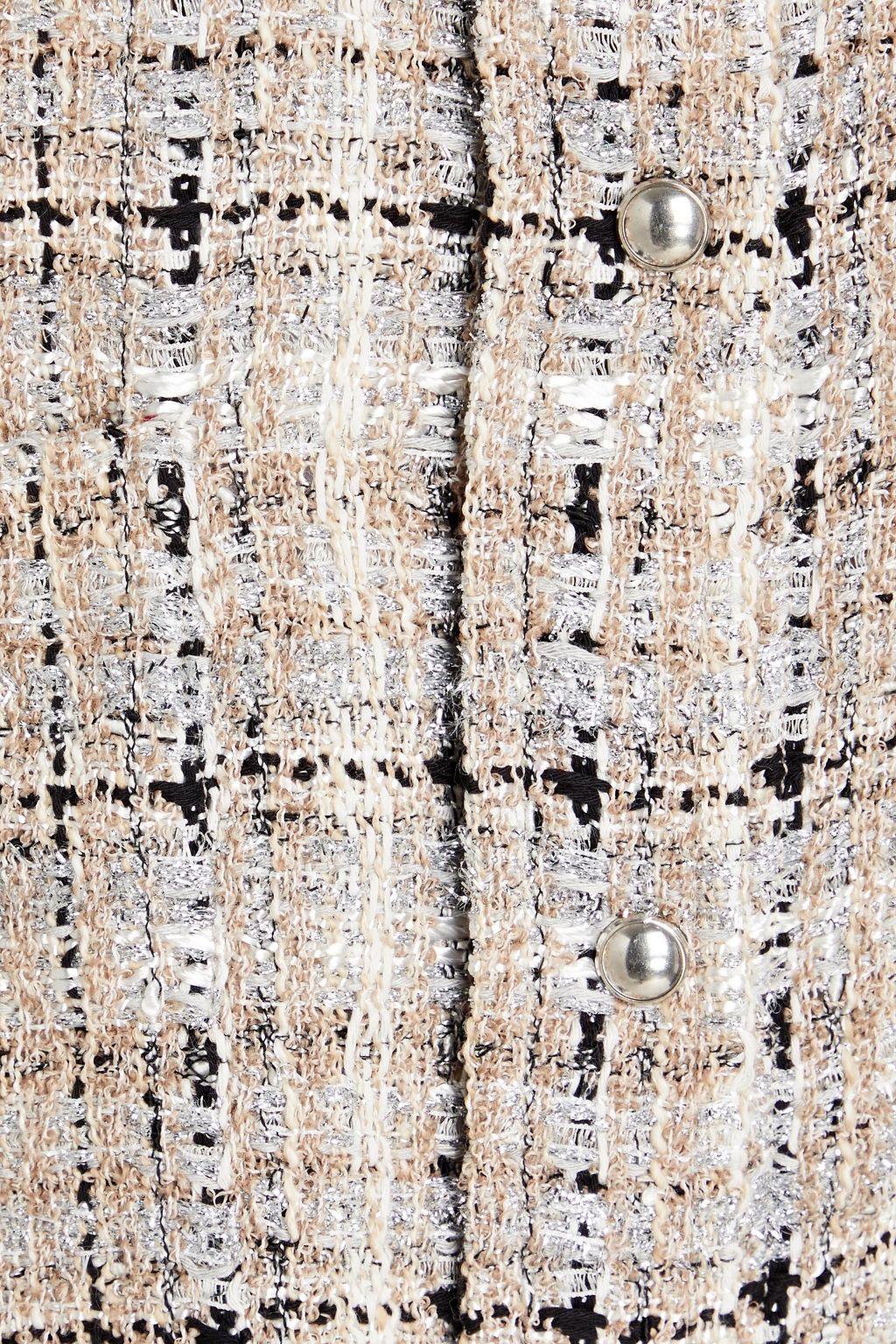 IRO Metallic tweed shirt