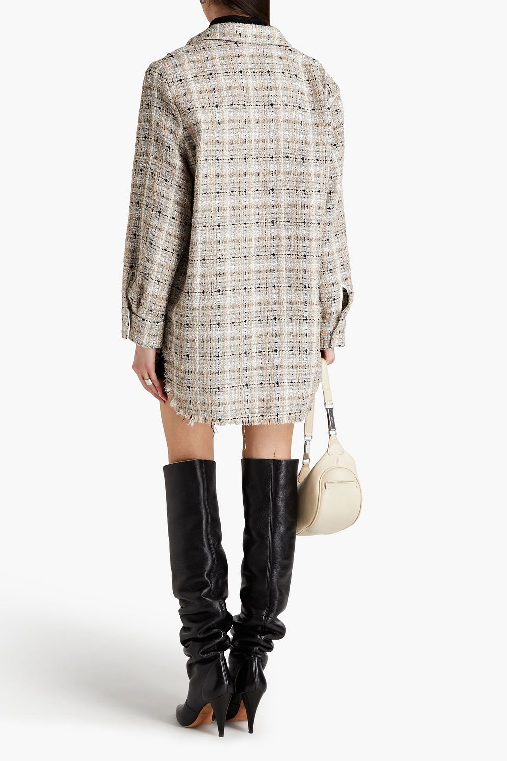 IRO Metallic tweed shirt