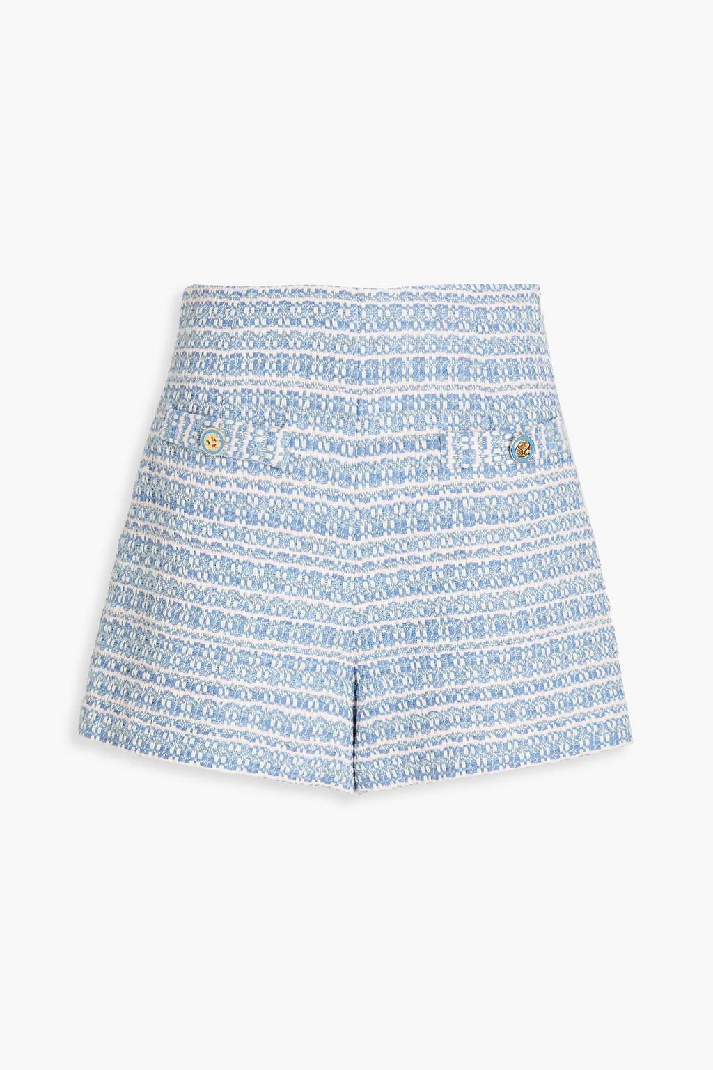 SANDRO Cyril cotton-blend tweed shorts | THE OUTNET