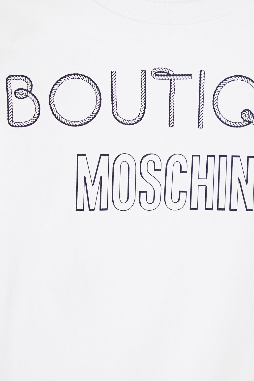 BOUTIQUE MOSCHINO Printed cotton-jersey T-shirt
