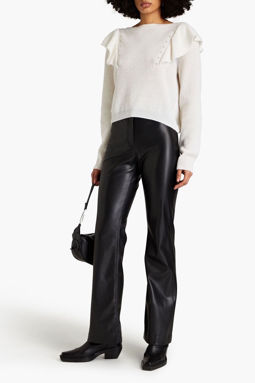 PHILOSOPHY DI LORENZO SERAFINI Intarsia wool and cashmere-blend sweater