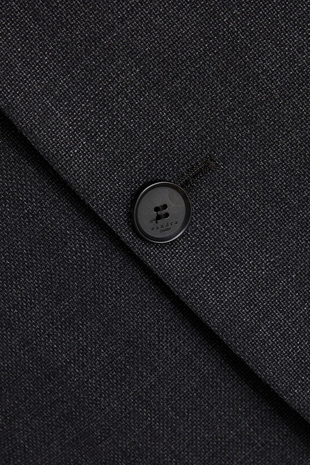 SANDRO Wool-canvas suit jacket