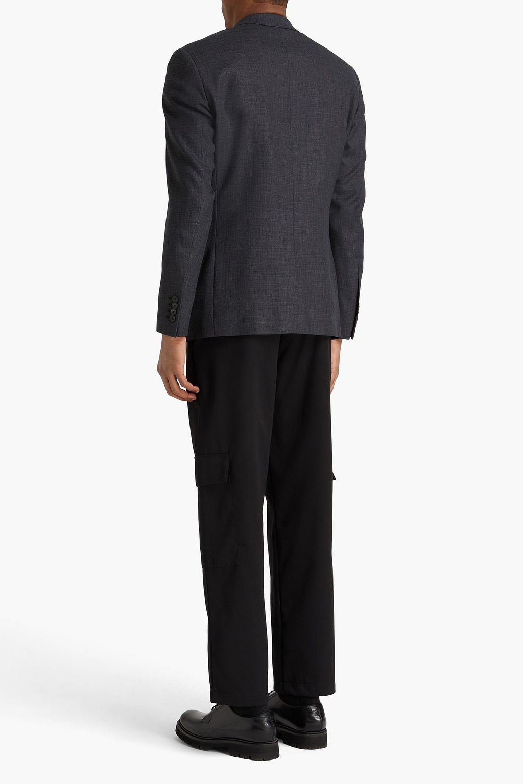 SANDRO Wool-canvas suit jacket
