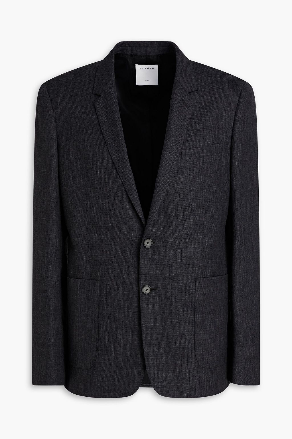 SANDRO Wool-canvas suit jacket | Sale up to 70% off | THE OUTNET