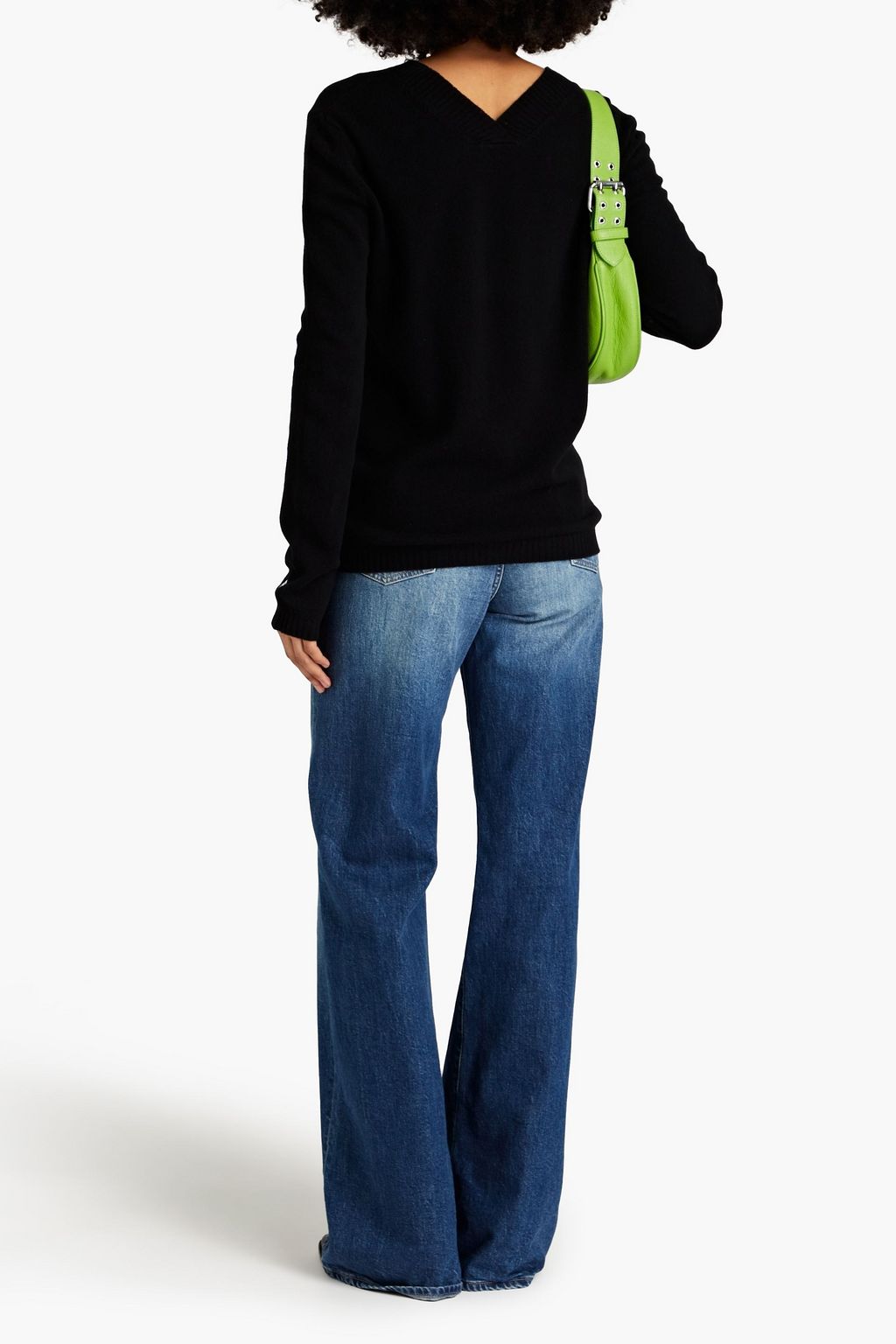 PHILOSOPHY DI LORENZO SERAFINI Striped mélange wool and cashmere-blend sweater