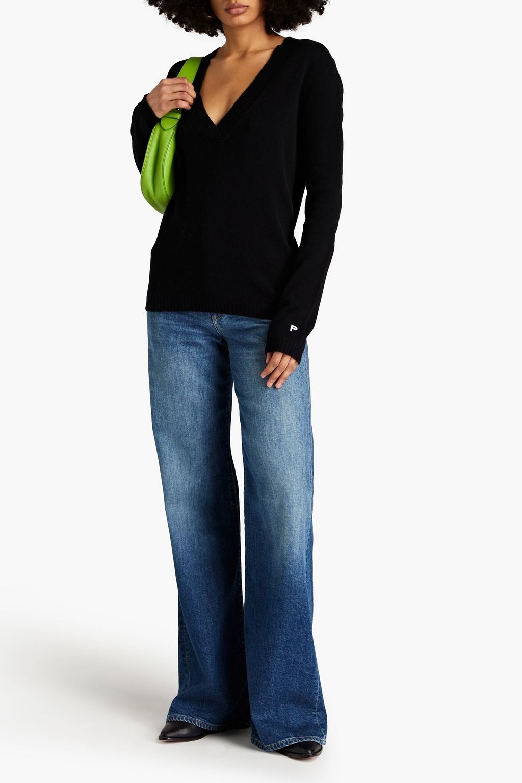 PHILOSOPHY DI LORENZO SERAFINI Striped mélange wool and cashmere-blend sweater