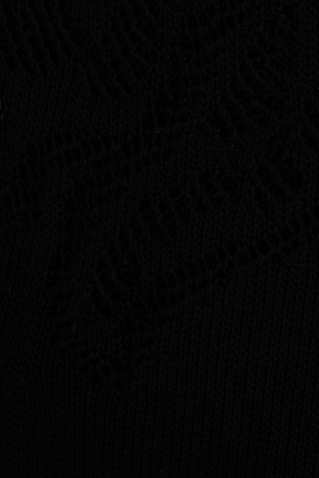 ALBERTA FERRETTI Crochet-knit cotton mini dress