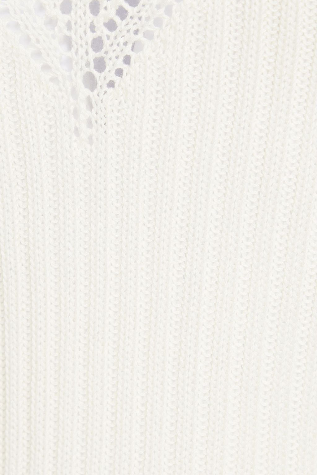 ALBERTA FERRETTI Crochet-knit cotton tank