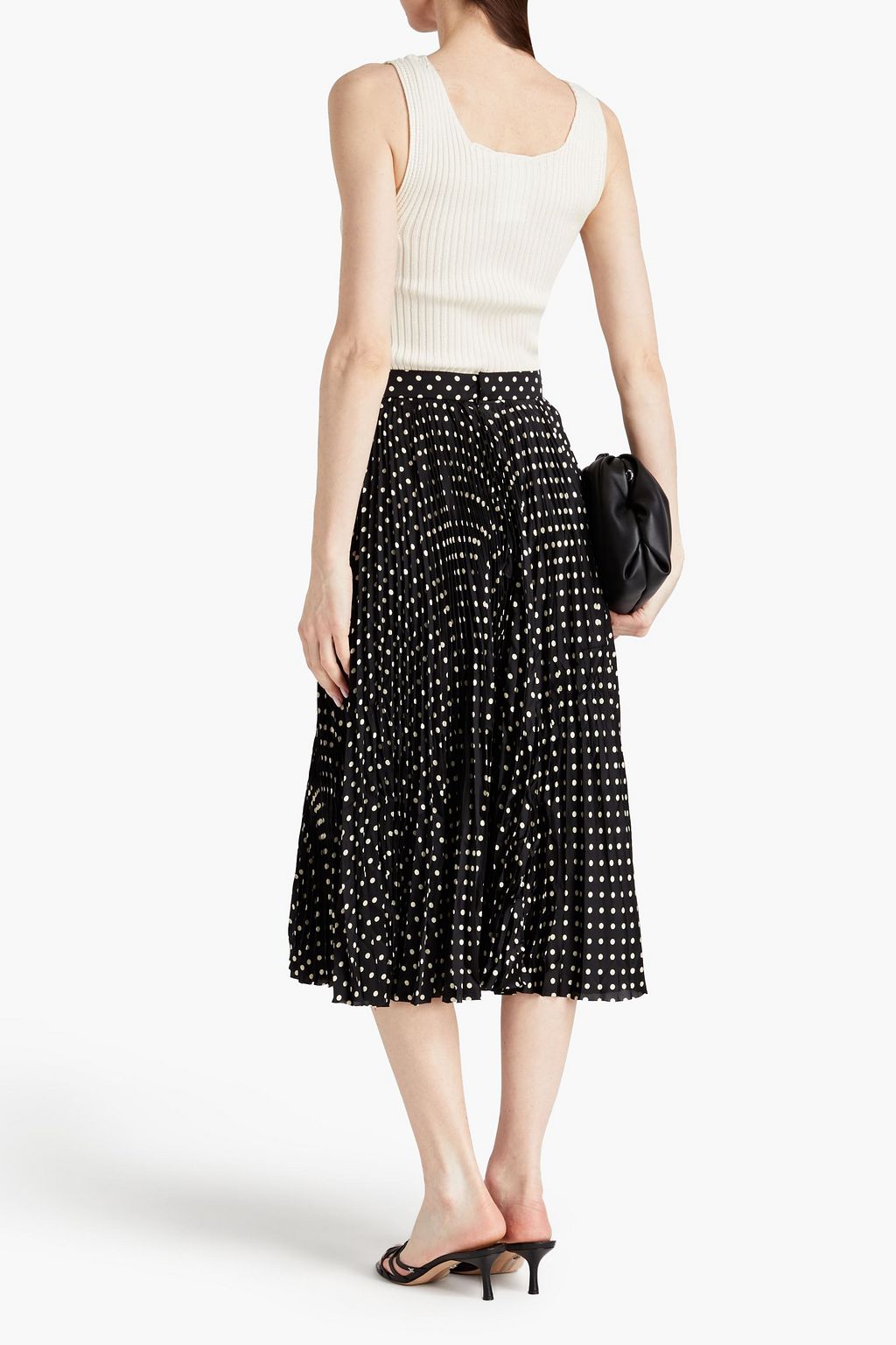 ALBERTA FERRETTI Crochet-knit cotton tank