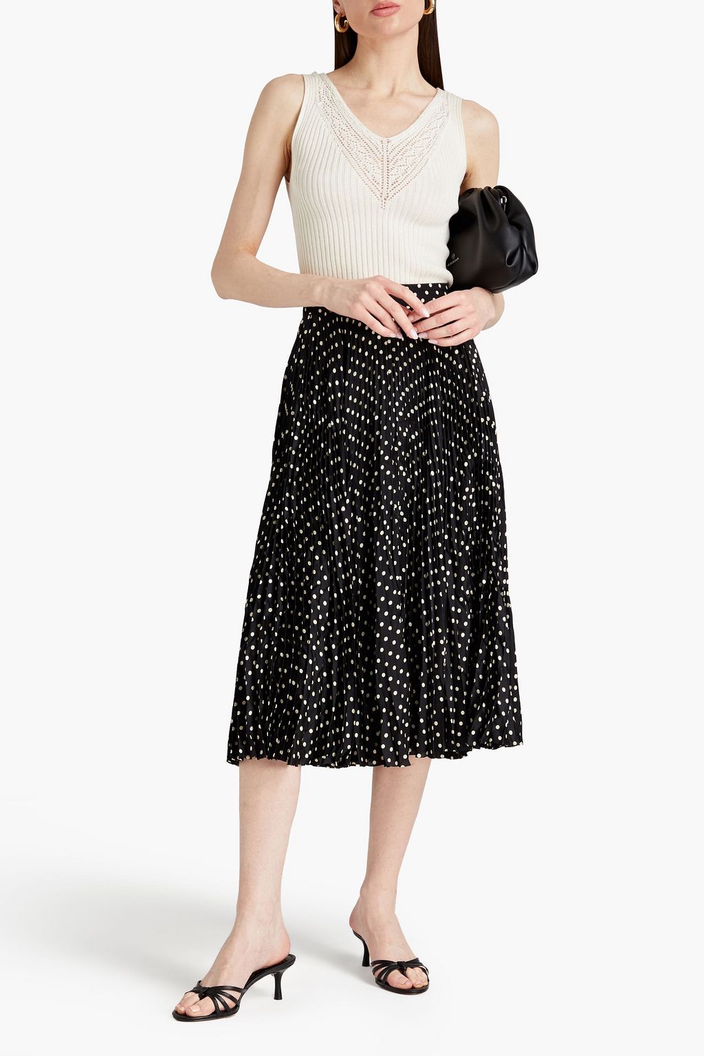 ALBERTA FERRETTI Crochet-knit cotton tank