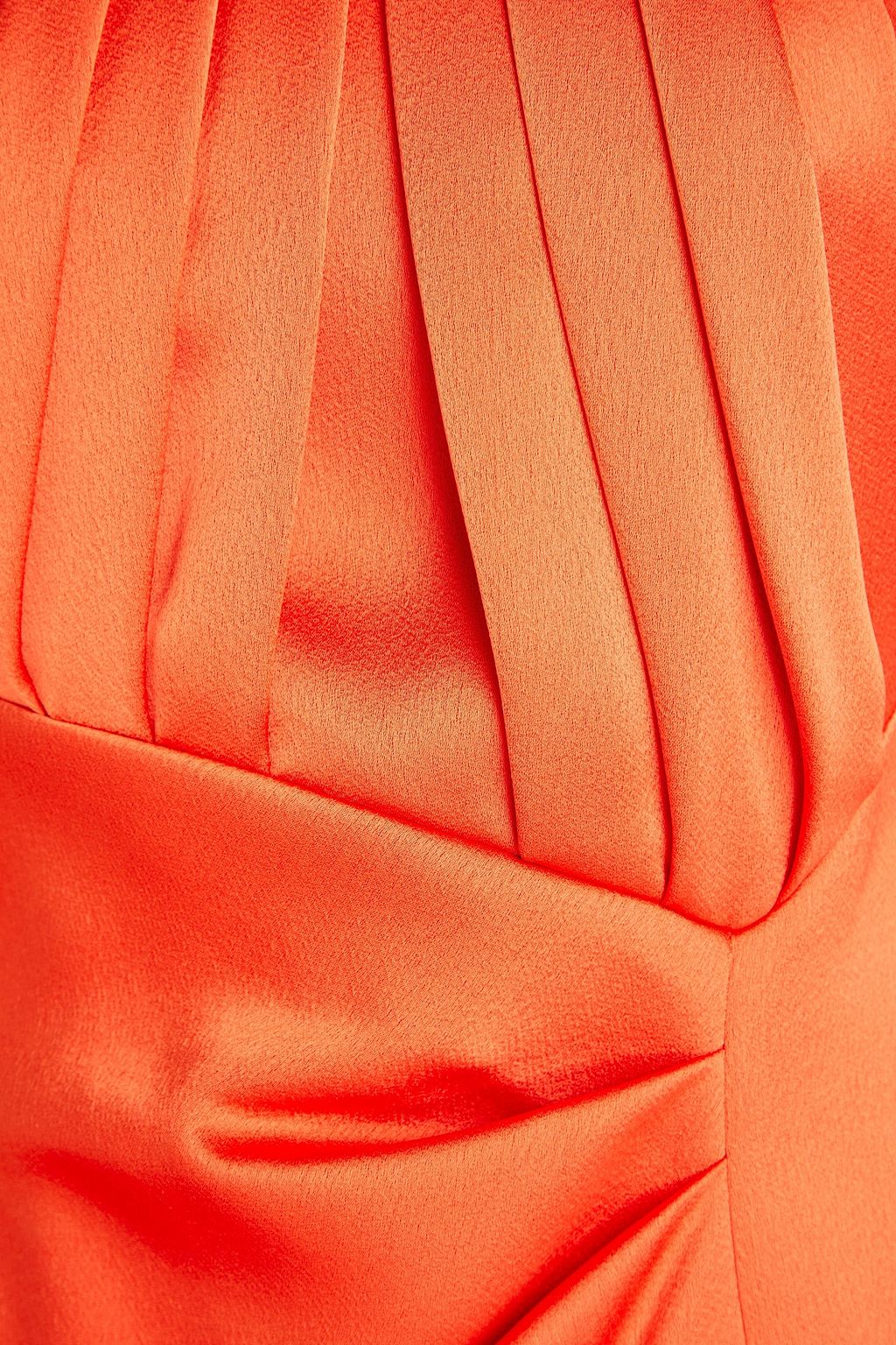 RASARIO Maxikleid aus Satin mit Falten