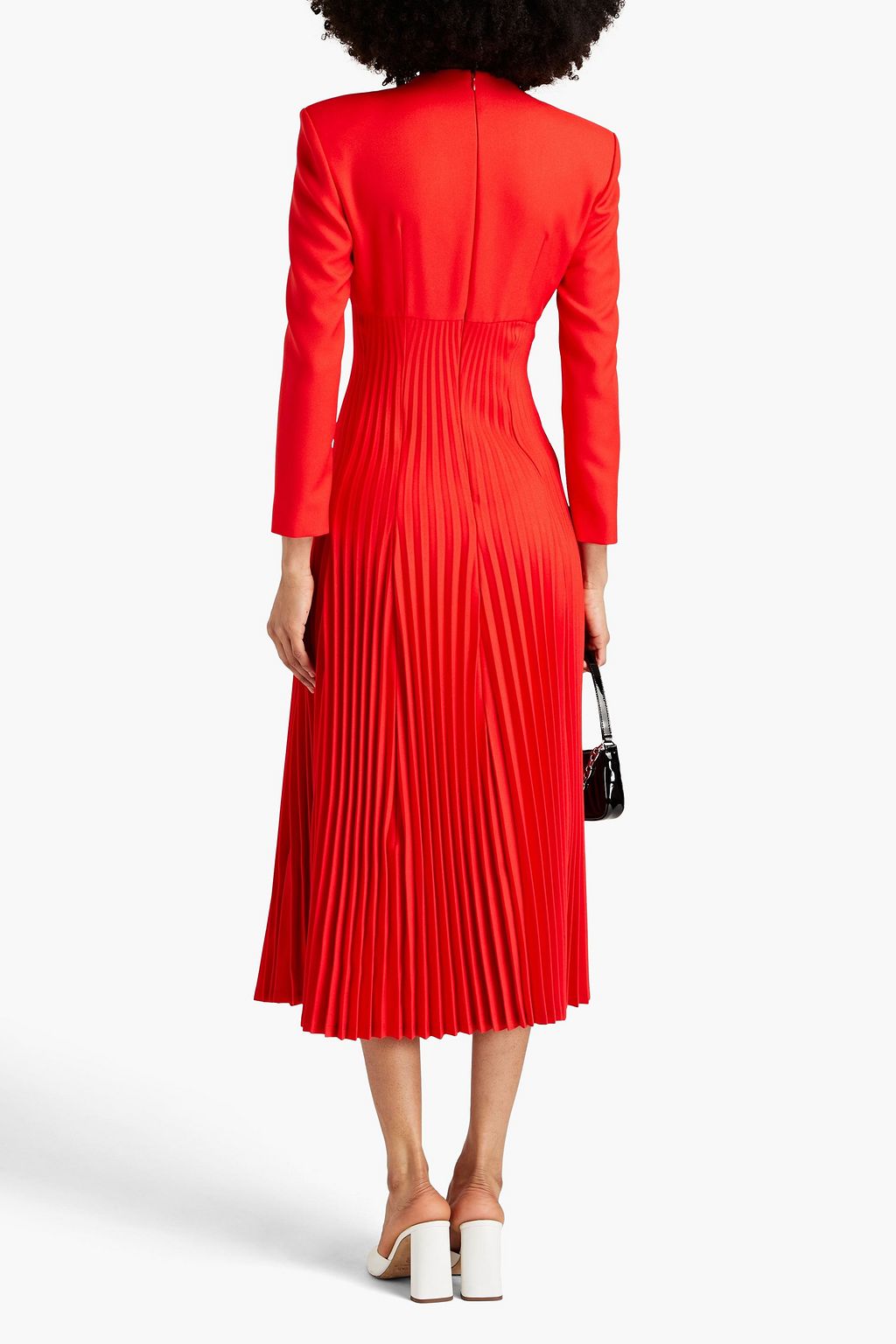 PHILOSOPHY DI LORENZO SERAFINI Pleated twill midi dress