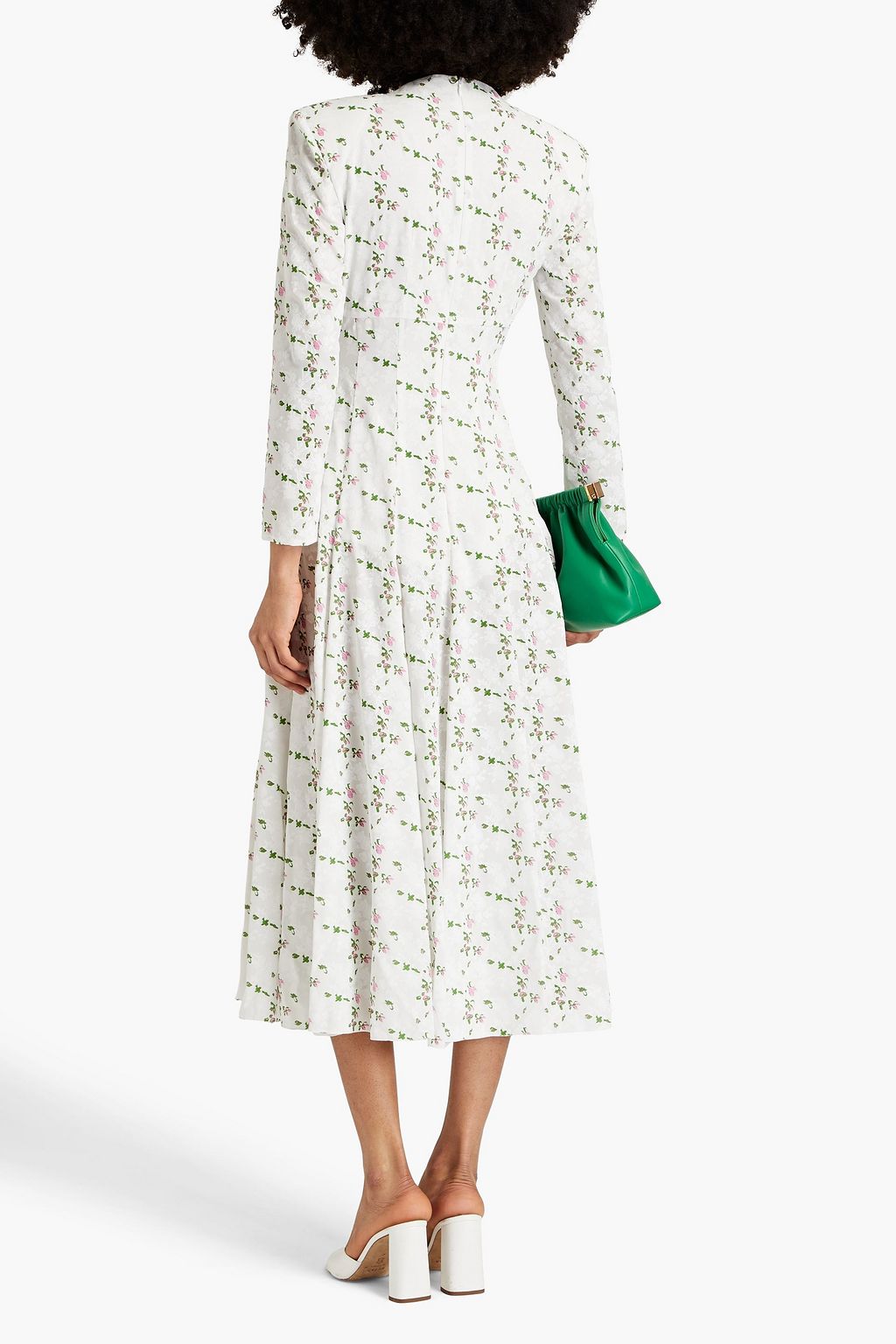 PHILOSOPHY DI LORENZO SERAFINI Floral-print crepe midi dress