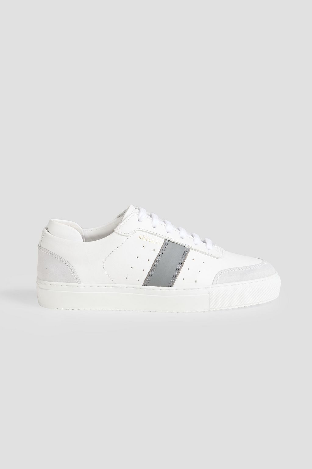 AXEL ARIGATO Dunk suede-trimmed leather sneakers | THE OUTNET