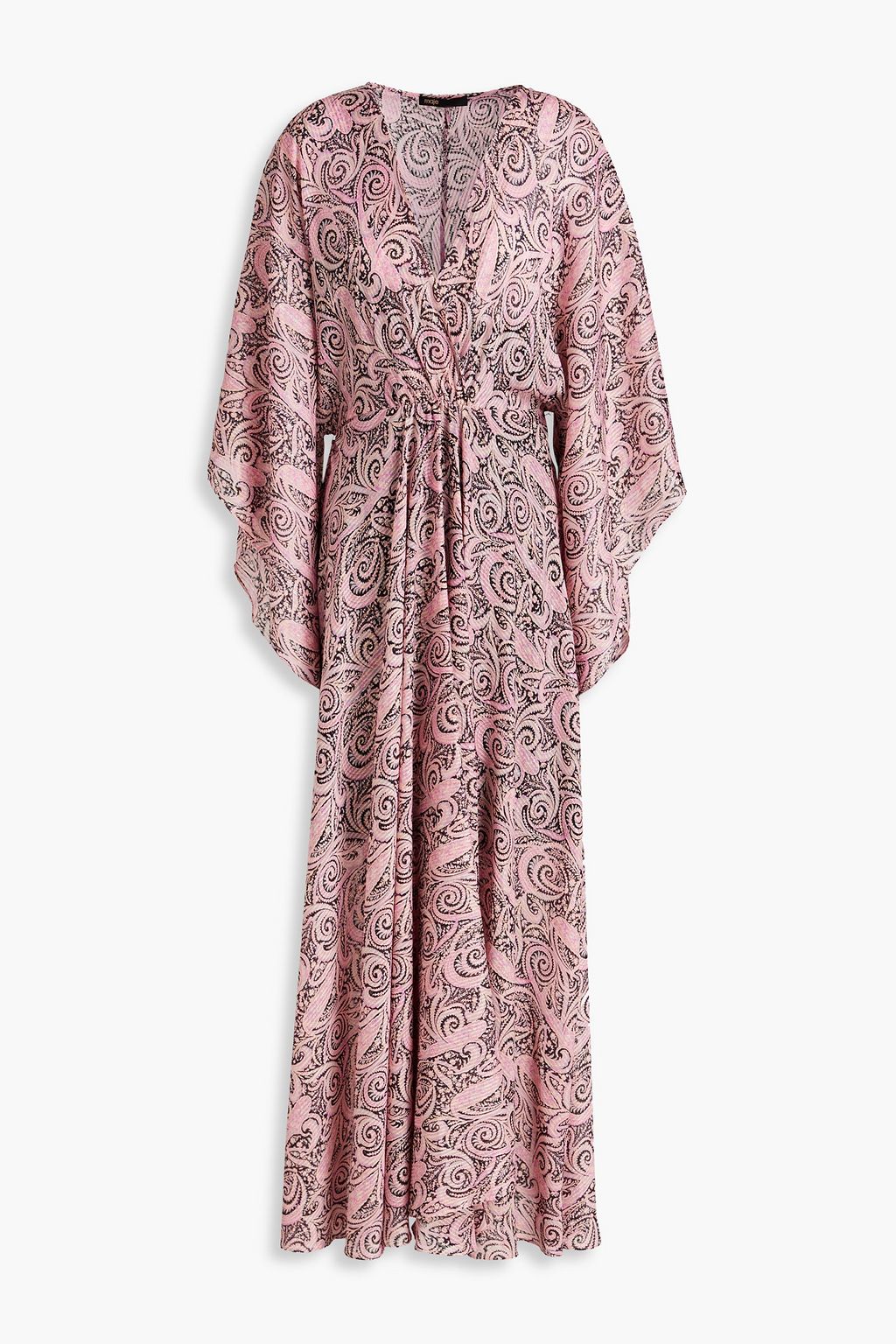 MAJE Metallic paisley print jacquard maxi dress THE OUTNET