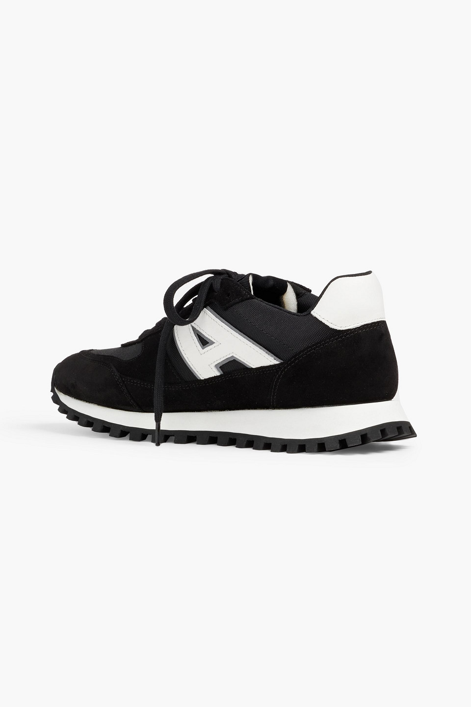Axel Arigato Aeon Runner Mesh, Leather And Suede Sneakers In Black