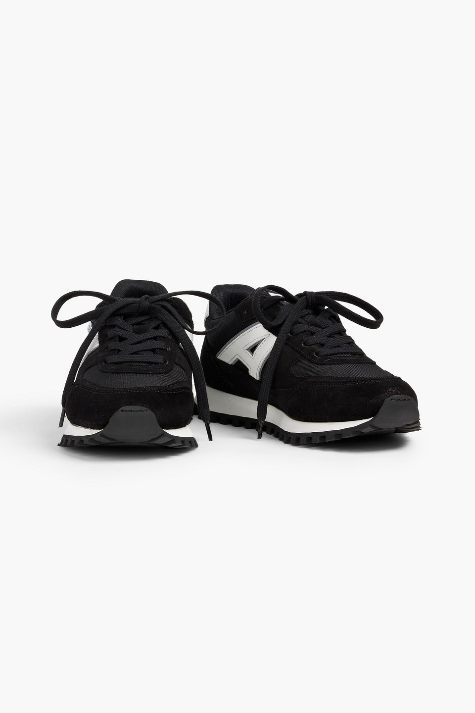 Axel Arigato Aeon Runner Mesh, Leather And Suede Sneakers In Black