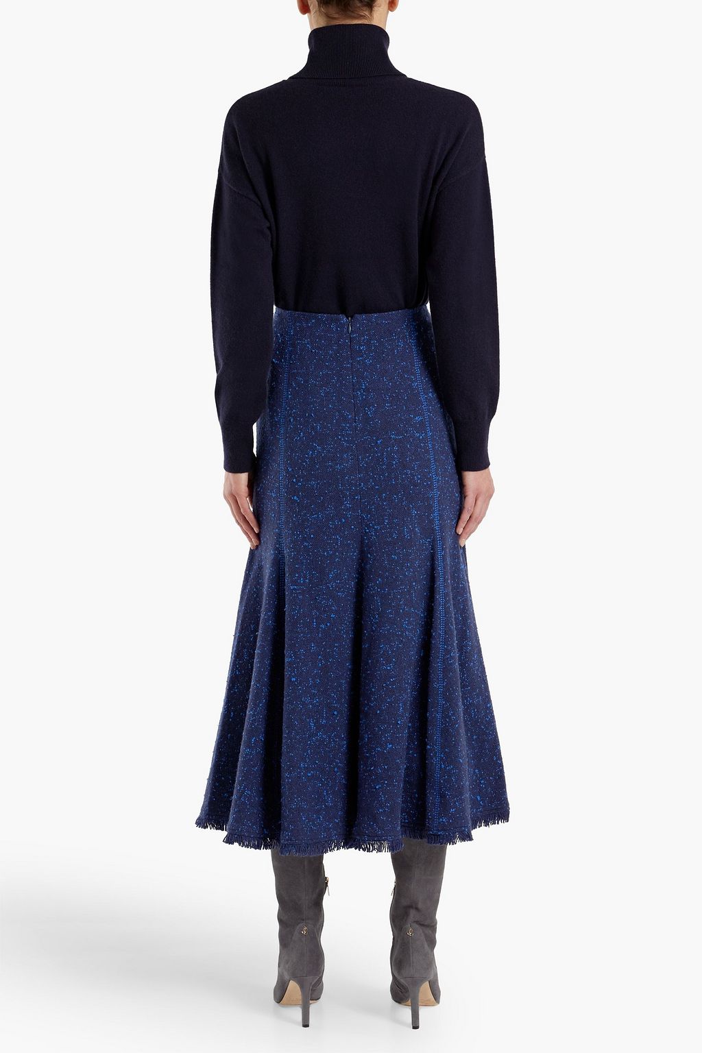 GABRIELA HEARST Donegal cashmere midi skirt