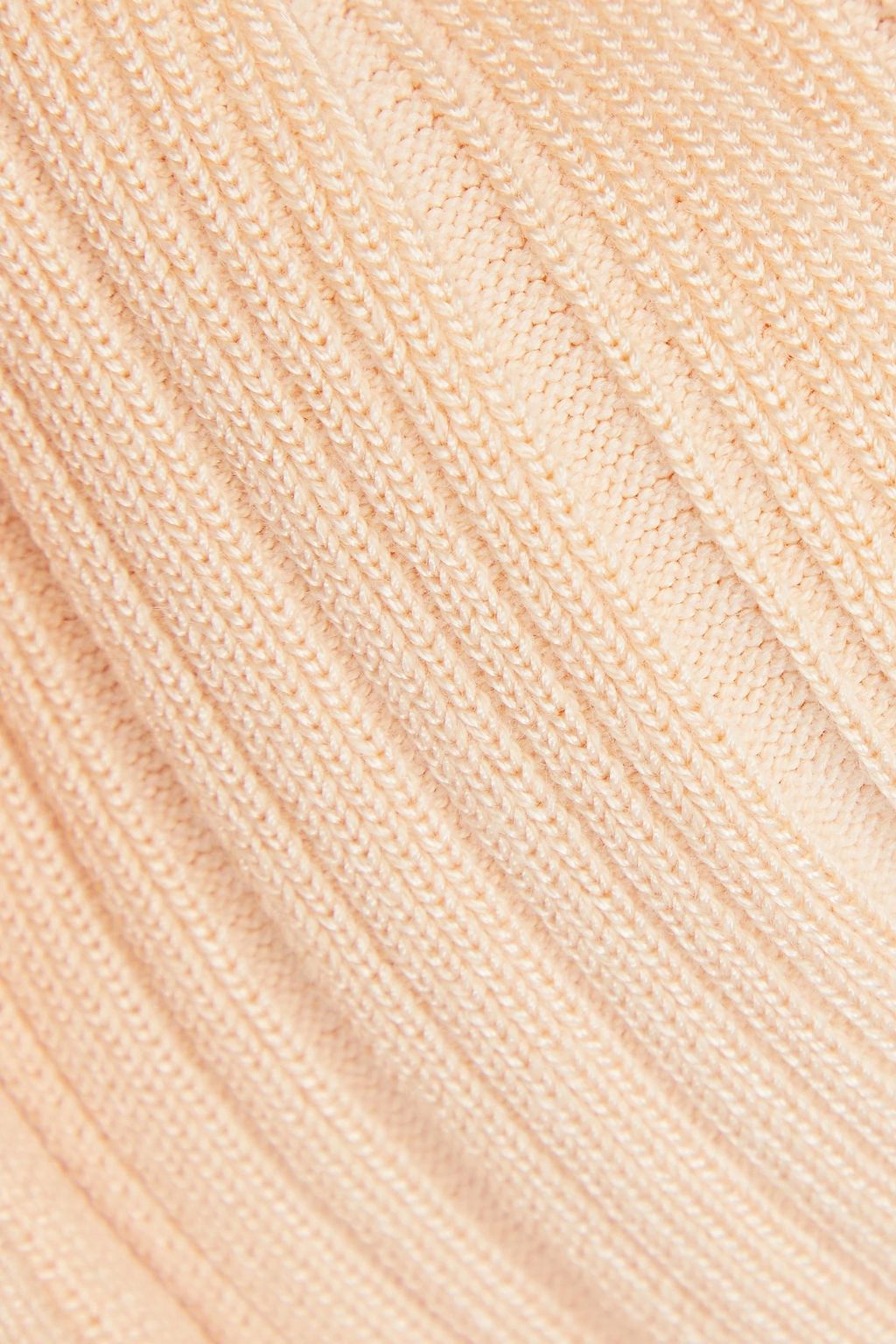 MAJE Ribbed-knit wide-leg trousers