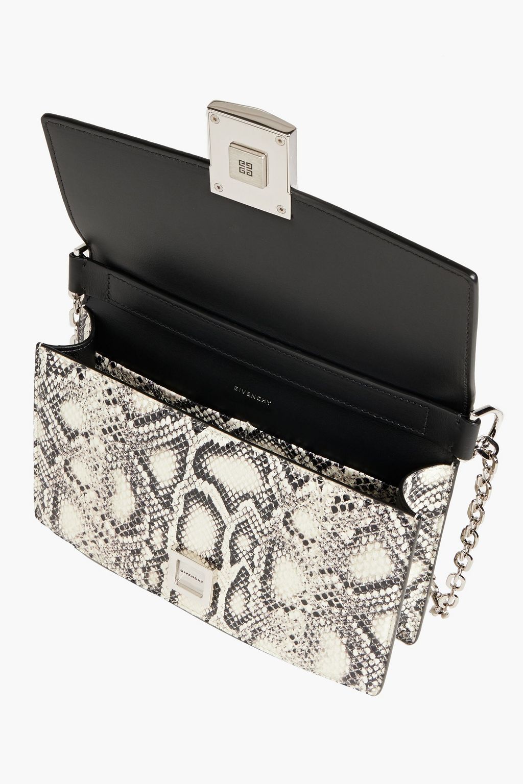 GIVENCHY 4G snake-effect leather shoulder bag