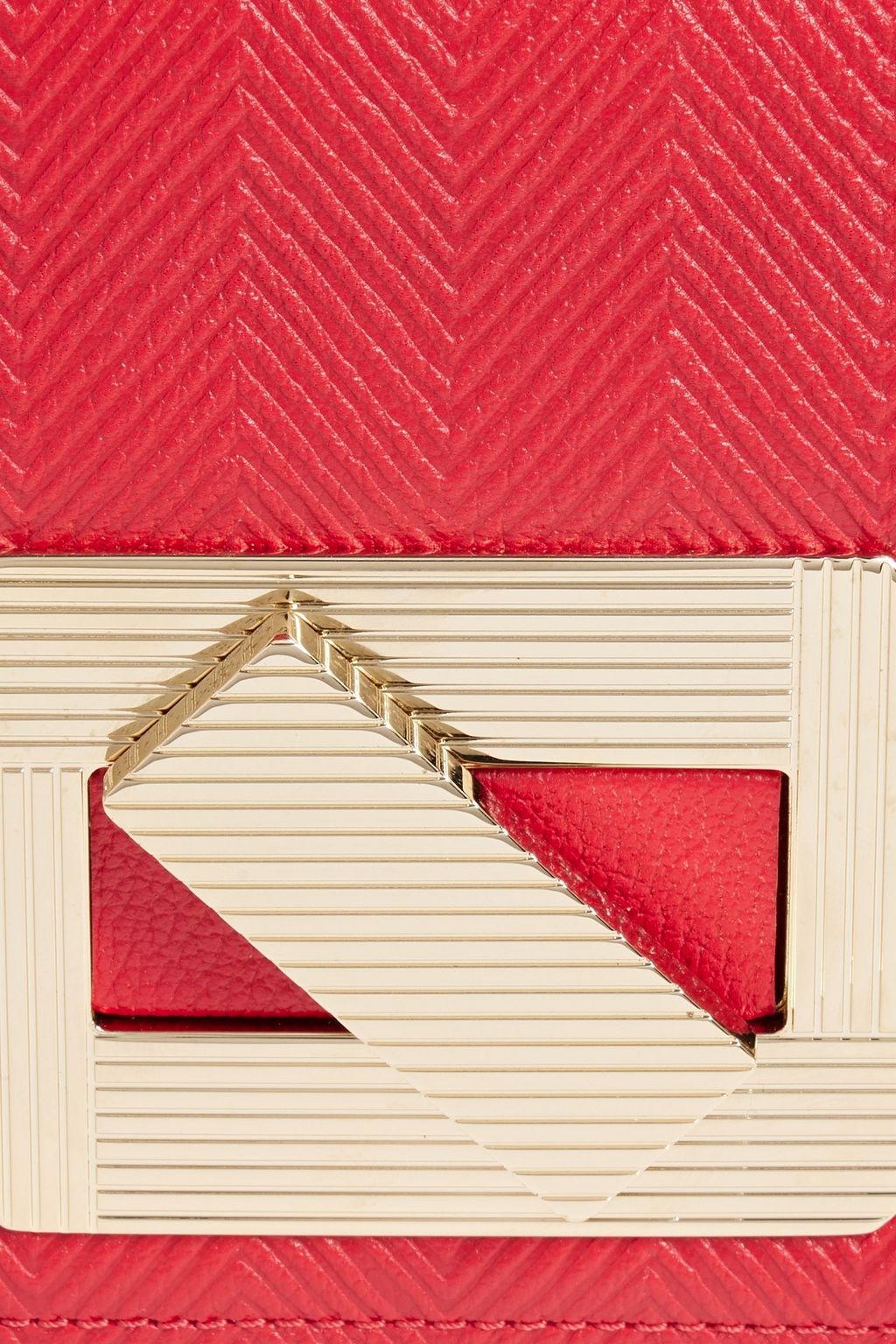 MISSONI Embossed pebbled-leather shoulder bag