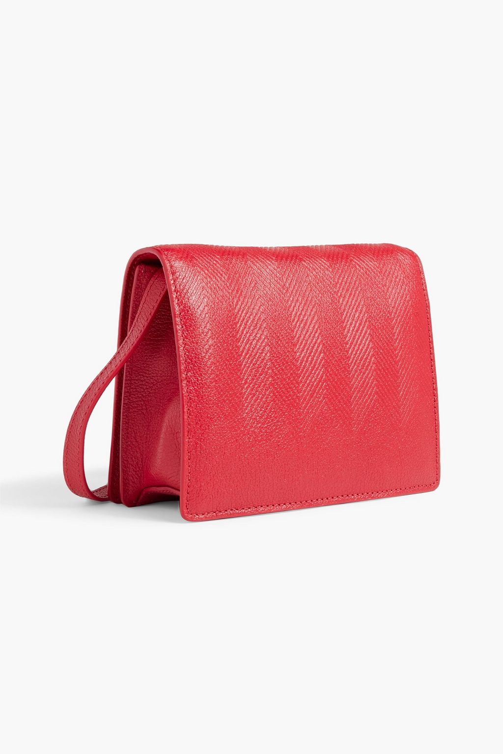 MISSONI Embossed pebbled-leather shoulder bag