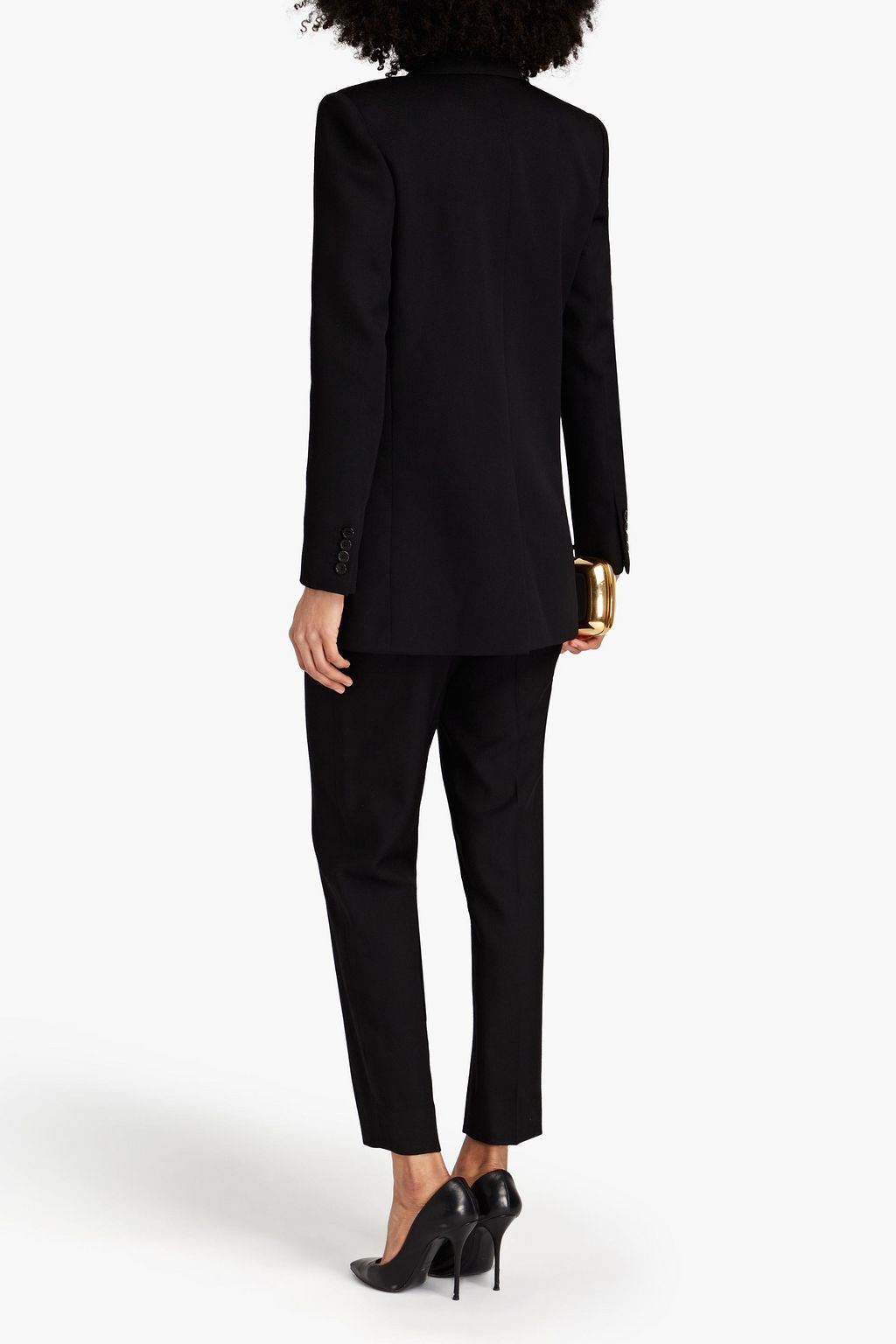 SAINT LAURENT Double-breasted wool-twill blazer