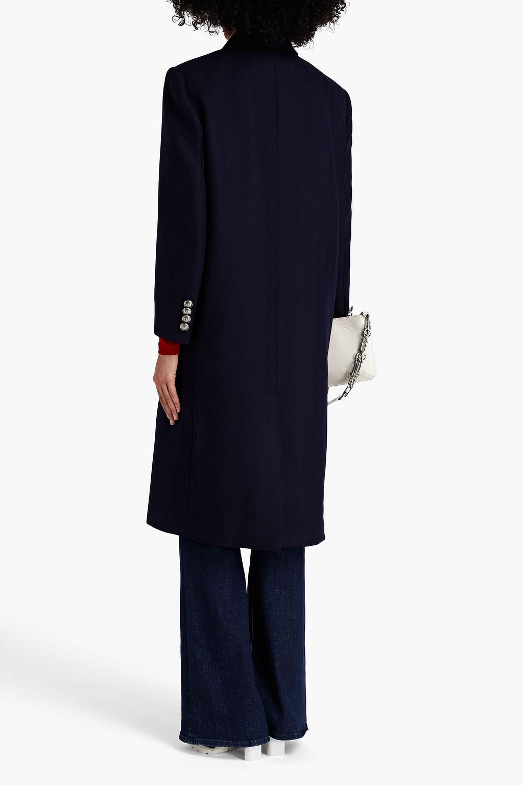 MCQUEEN Double-breasted wool and cashmere-blend twill coat