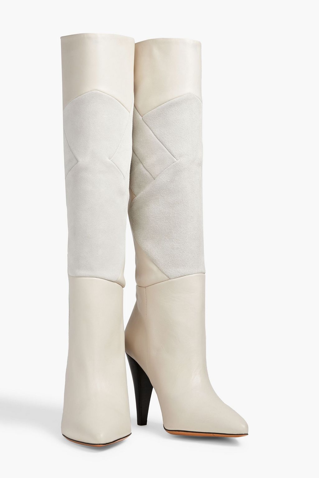 IRO Darson leather and suede knee boots