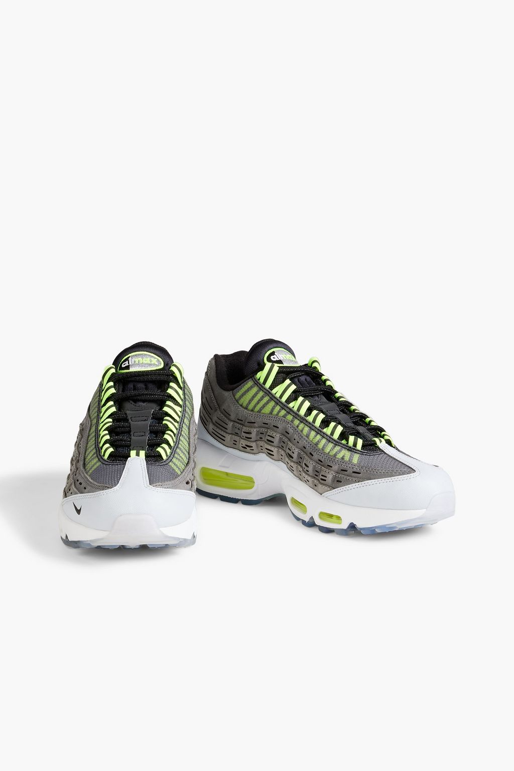 NIKE Kim Jones Volt Air Max 95 mesh and leather sneakers THE OUTNET