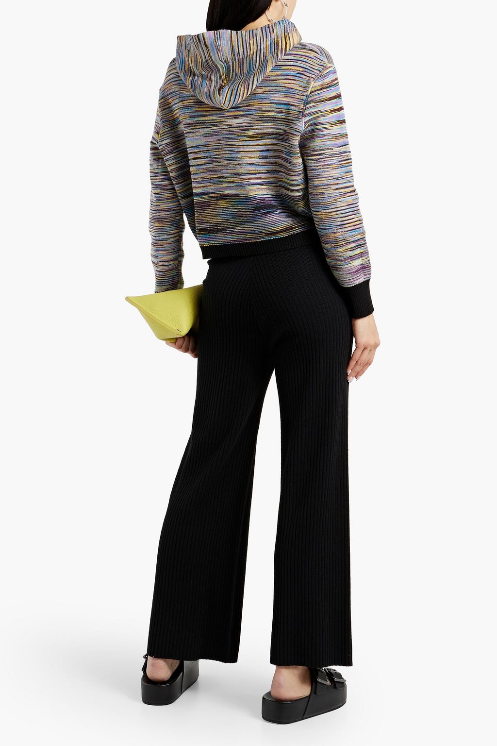 MISSONI Space-dyed wool-blend hoodie