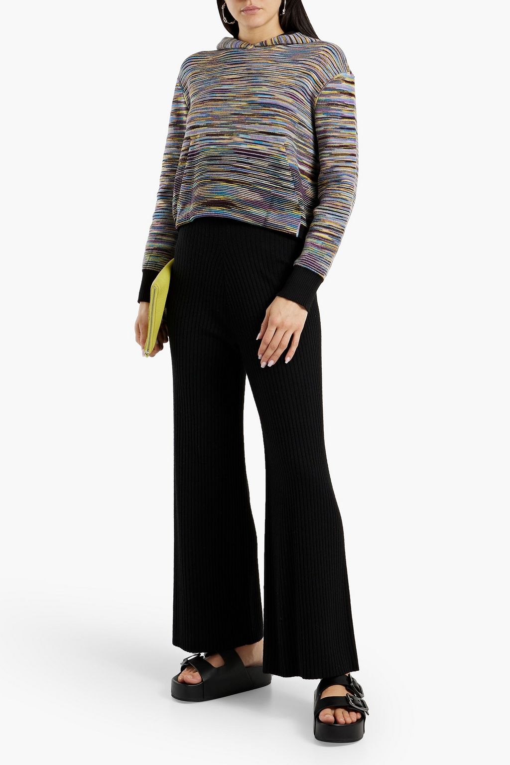 MISSONI Space-dyed wool-blend hoodie