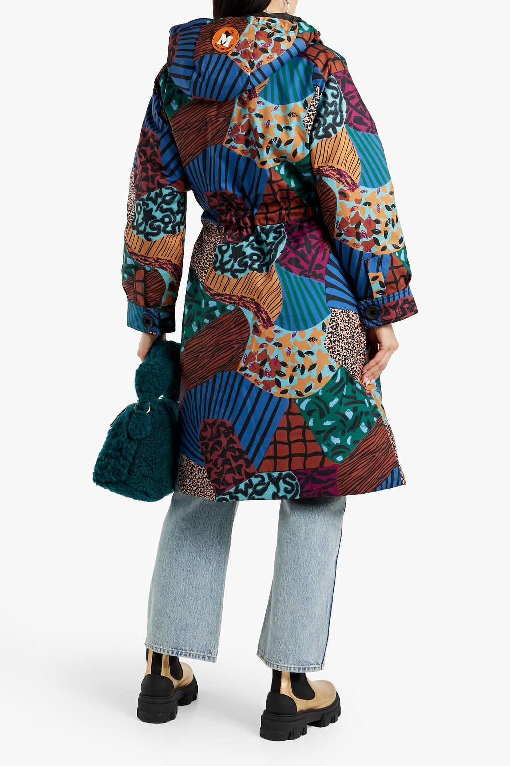 M MISSONI Printed shell hooded parka