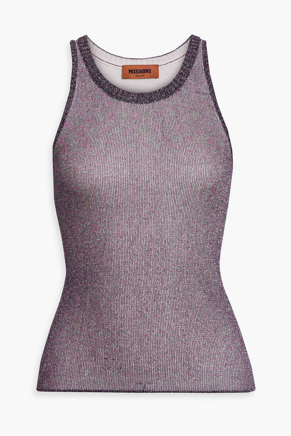 Missoni Metallic wool-blend tank