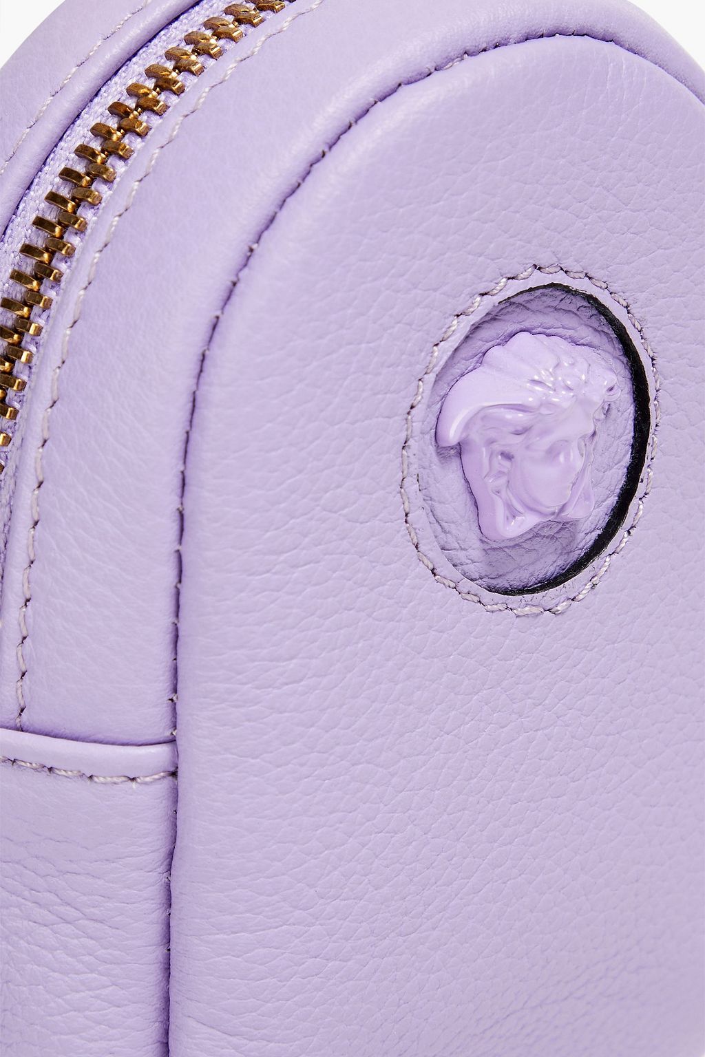 VERSACE حقيبة يد من الجلد الحبيبي