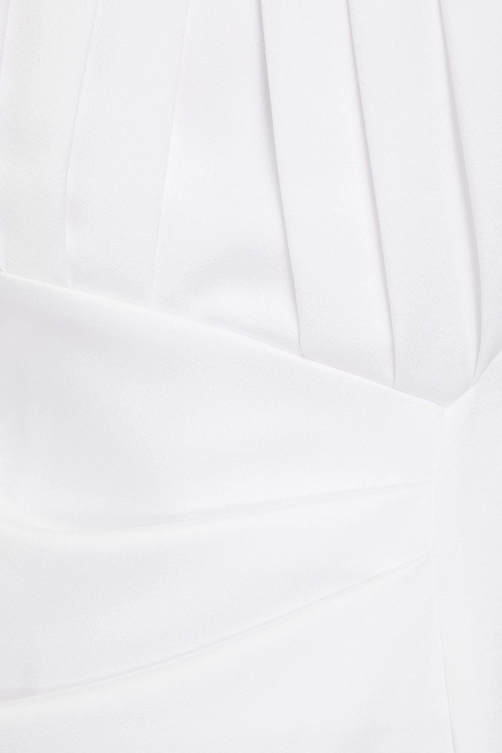 RASARIO Gathered pleated satin gown