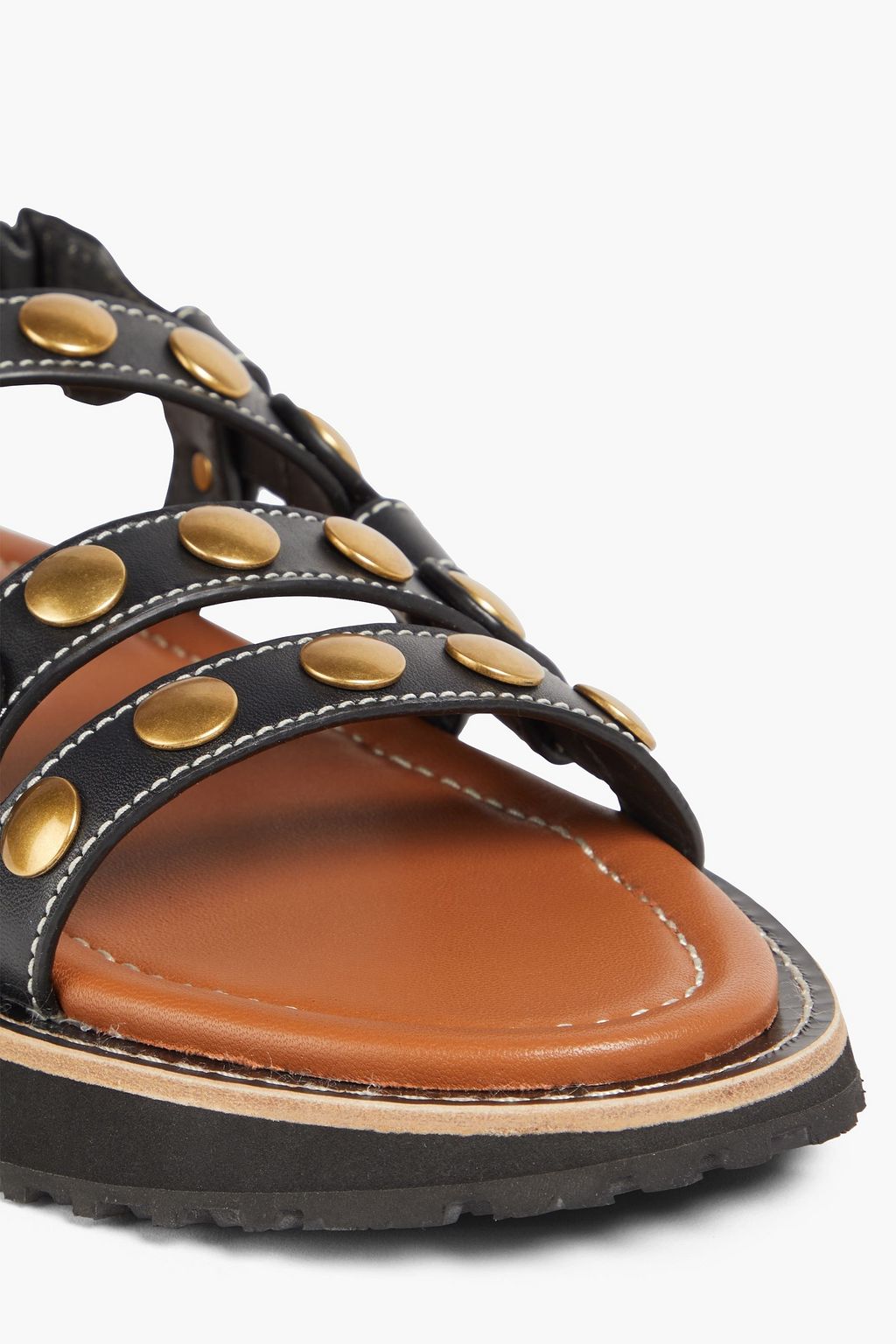 ZIMMERMANN Slingback-Sandalen aus Leder mit Nieten