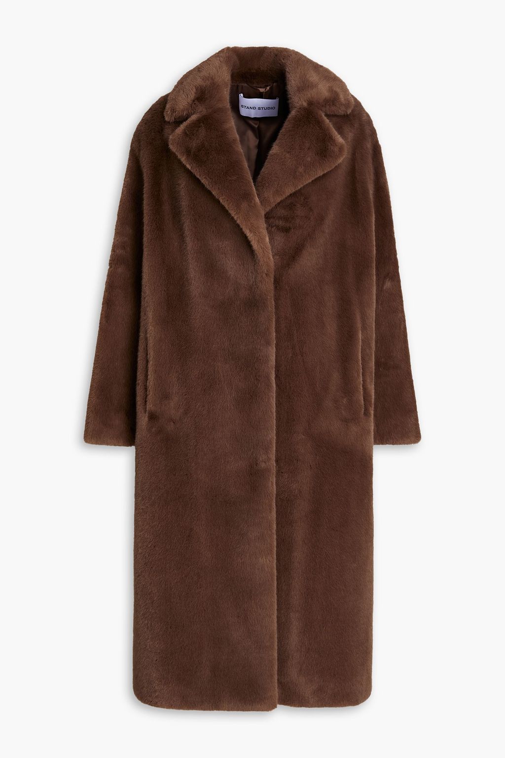 Fur oversized coat discount