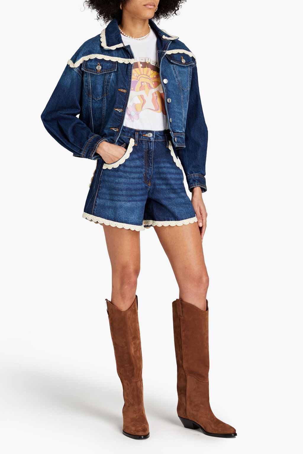 Maje short jean deals