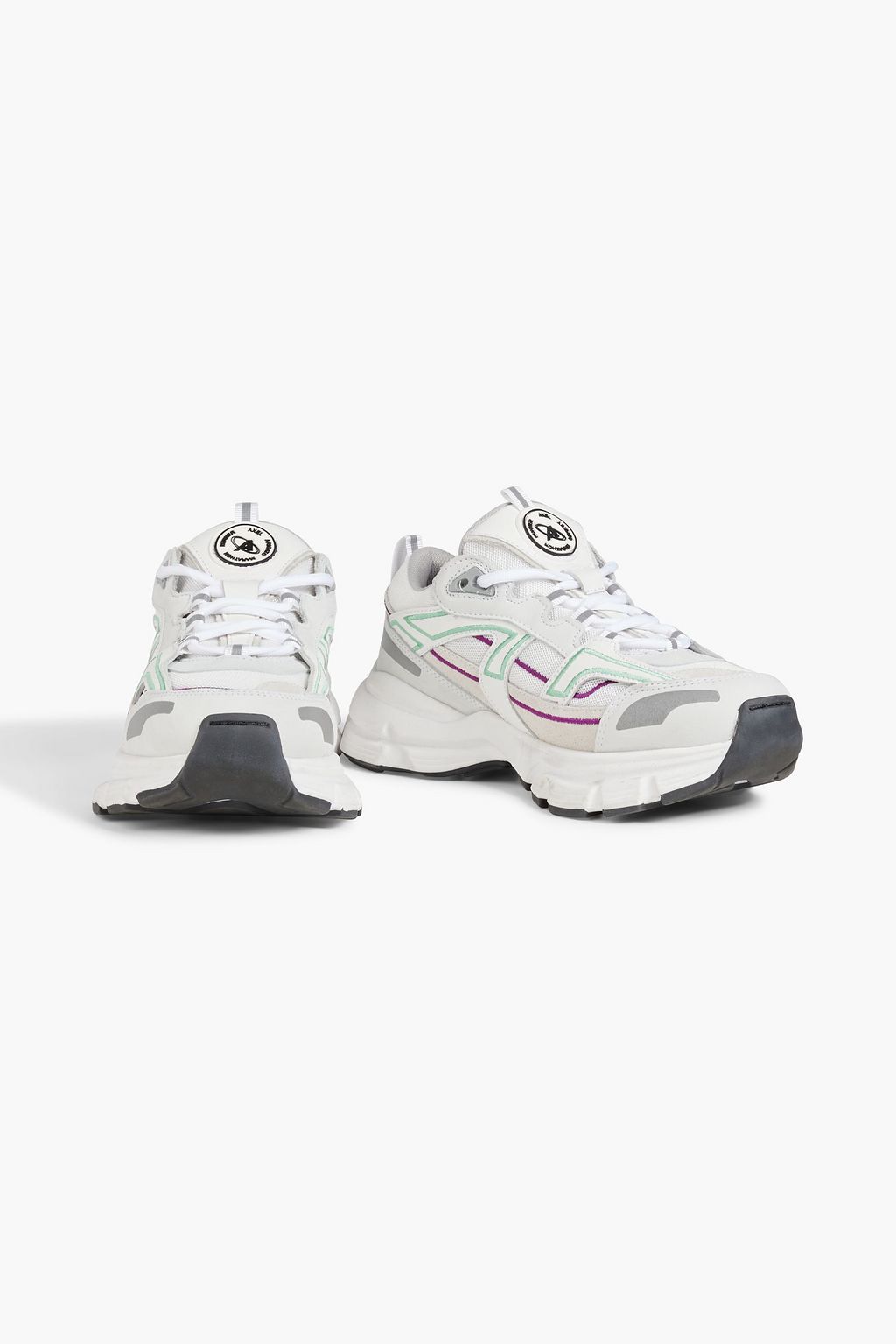 AXEL ARIGATO Mesh, leather and suede sneakers