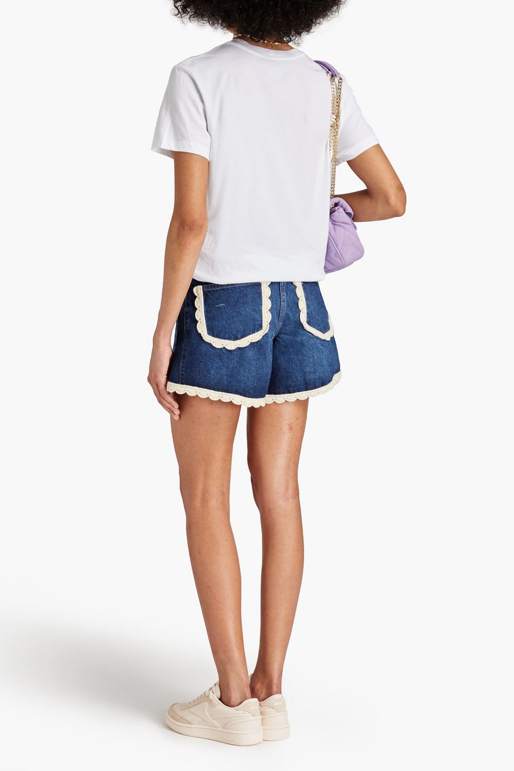 MAJE Printed cotton-jersey T-shirt