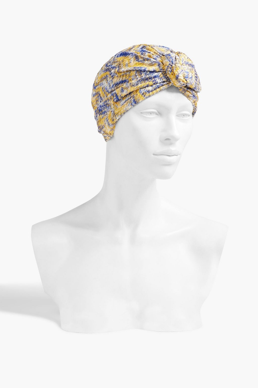 MISSONI Twisted crochet-knit turban