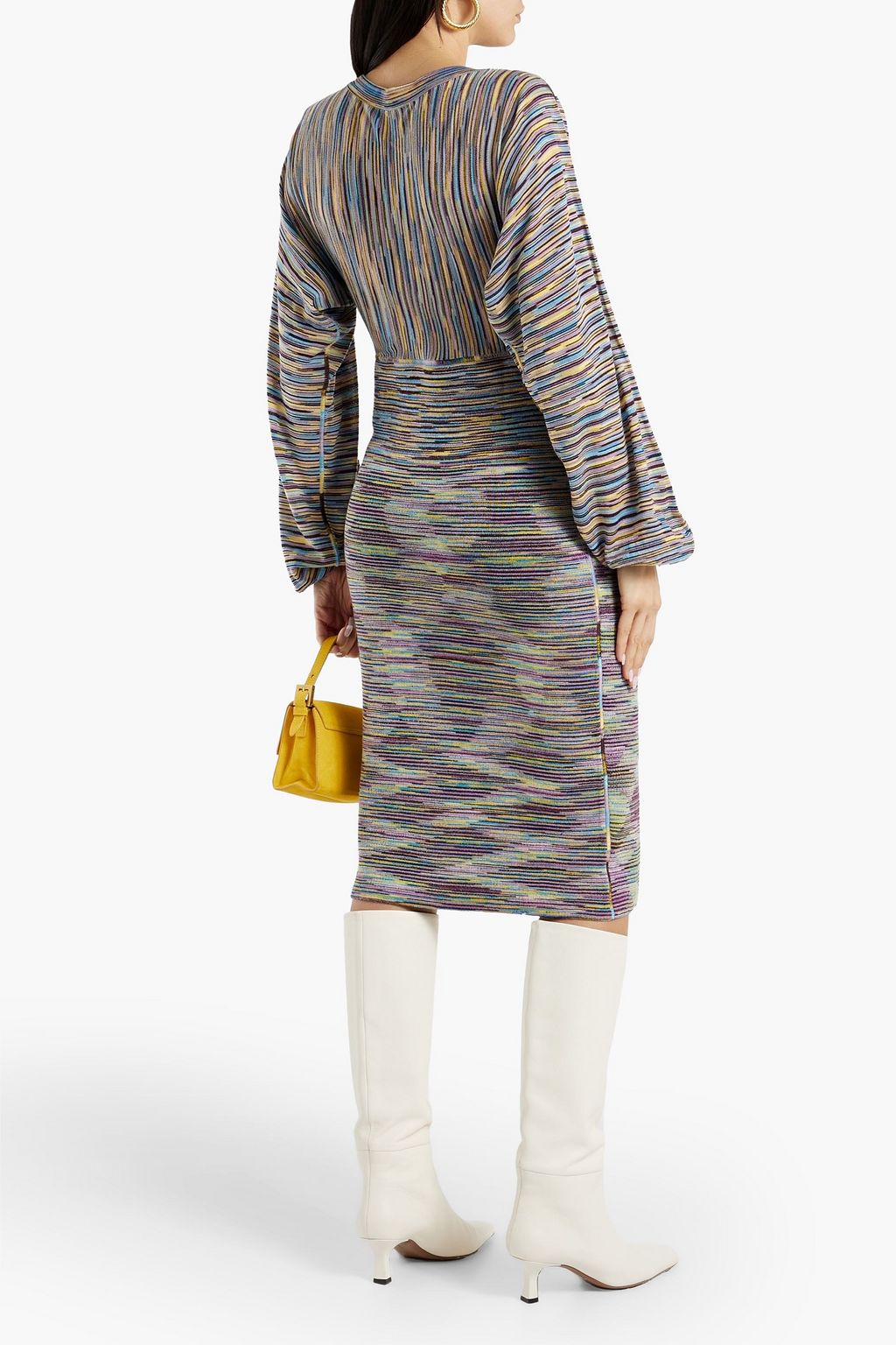 MISSONI Crochet-knit wool-blend dress