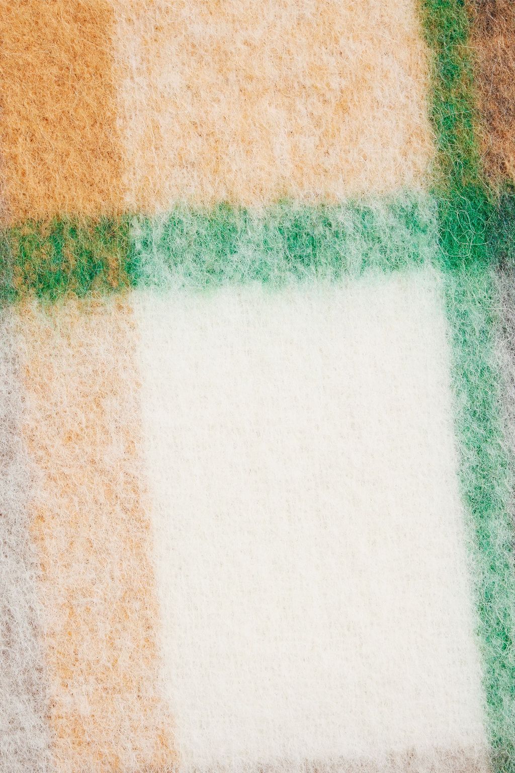 IRO Aura fringed checked alpaca-blend scarf