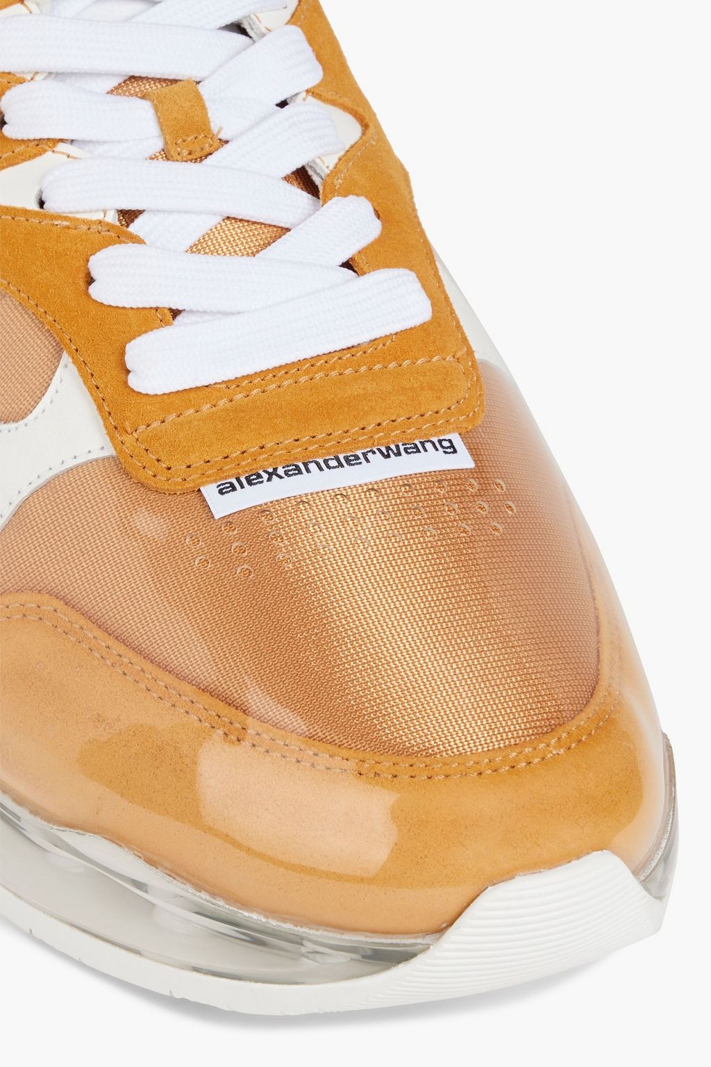 ALEXANDER WANG Stadium mesh, suede and PVC sneakers