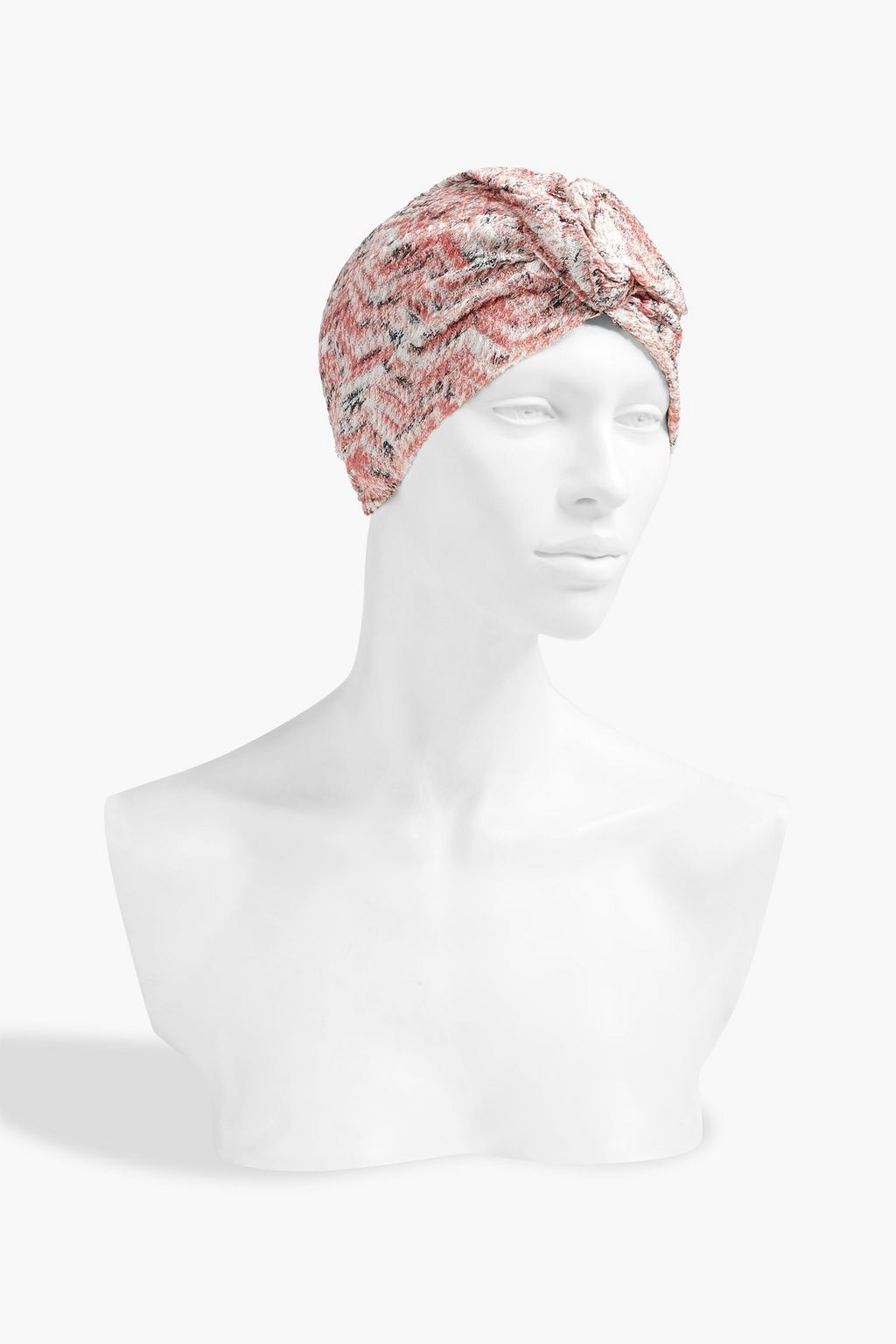 MISSONI Twisted crochet-knit turban