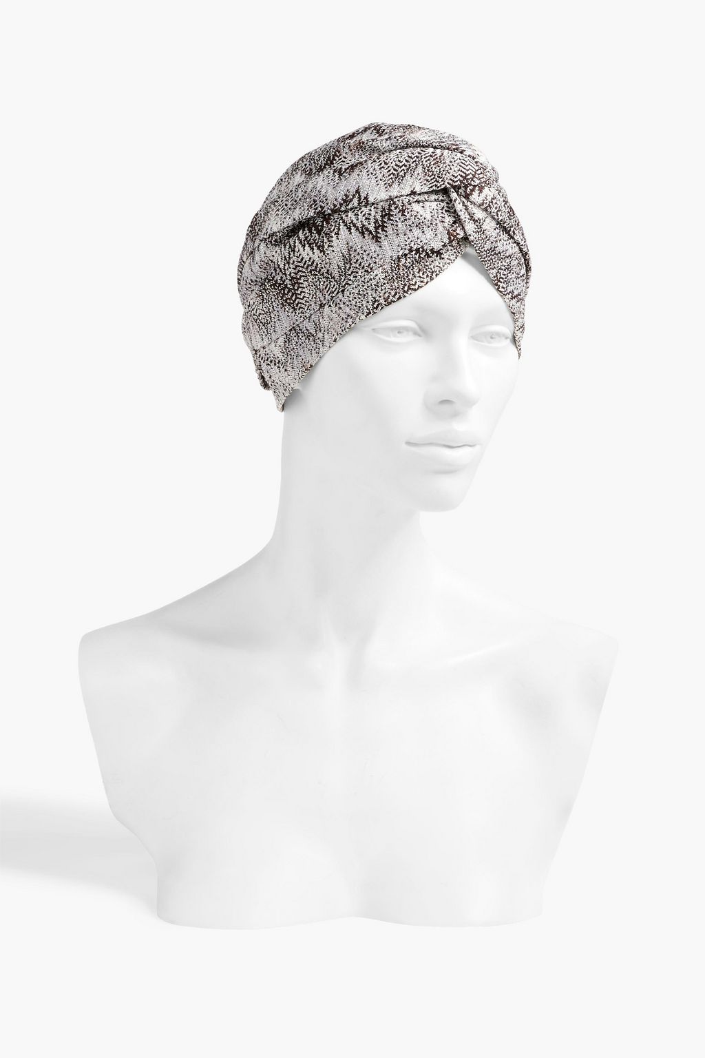 MISSONI Twisted crochet-knit turban
