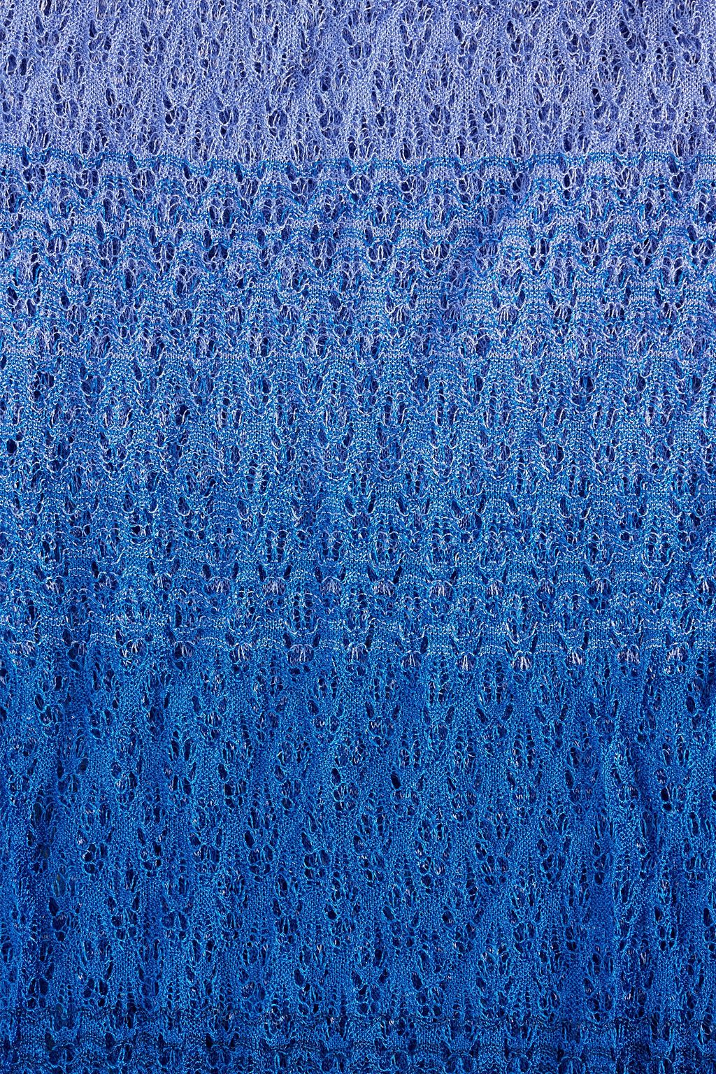 MISSONI Dégradé crochet-knit scarf